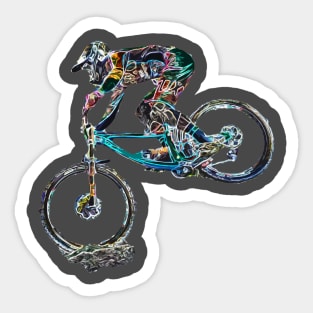 mtb downhill Sticker